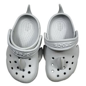 Crocs Toddler's Unisex AM Shark Clogs in the Atmosphere color size C 7